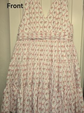 JessaKae White & Pink Rosebud Dress 4x